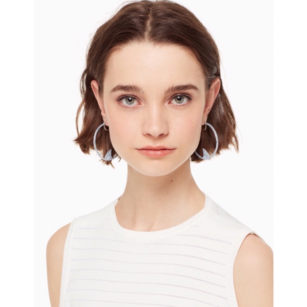 KATE SPADE California Dreaming Shark Hoop Earrings - Picture 4 of 5
